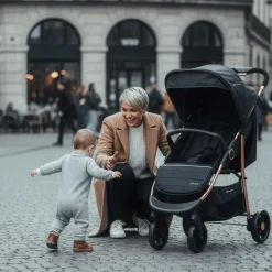 BabyGO 3 in 1 Kinderwagen black