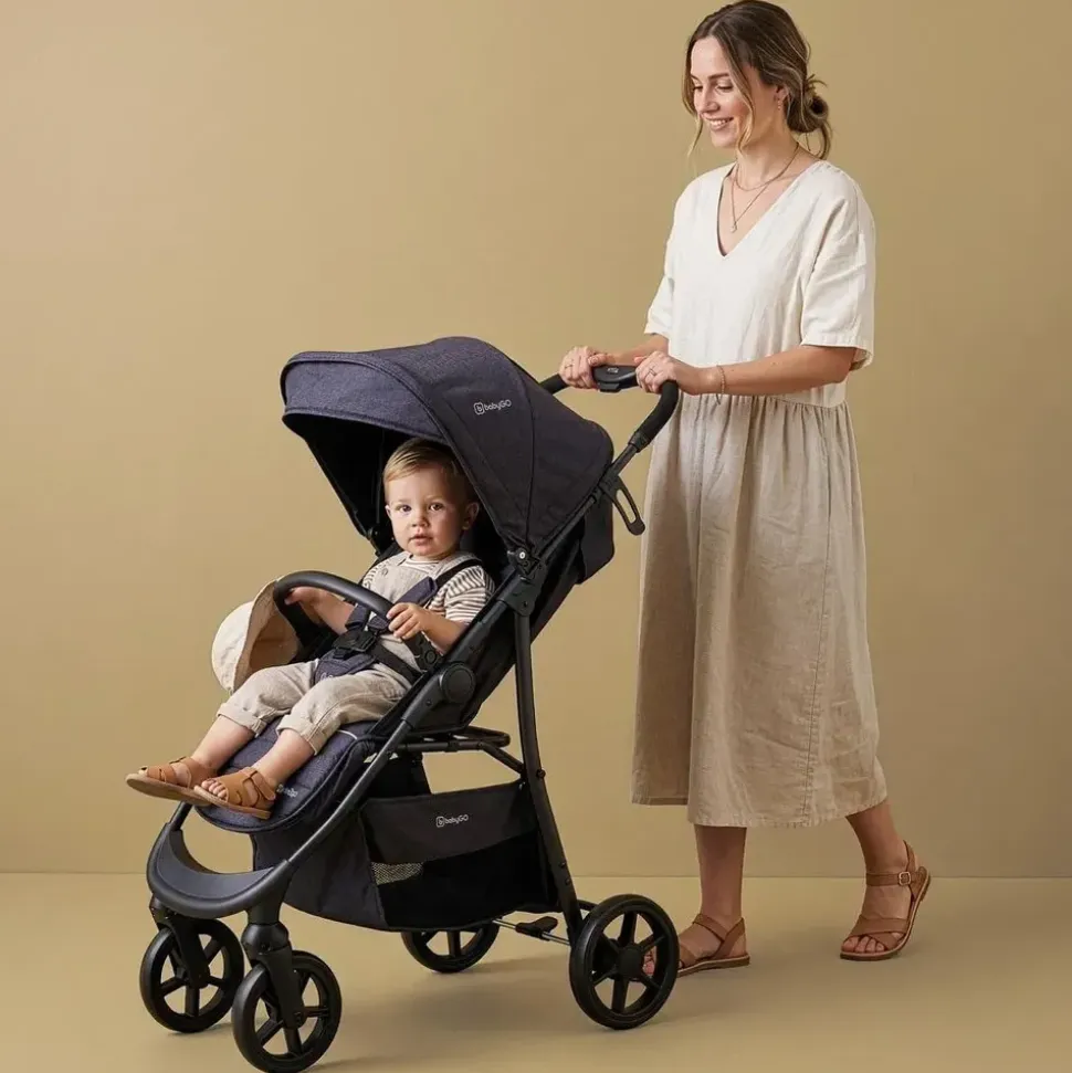 BabyGO 3 in 1 Kinderwagen black