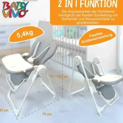 BABY VIVO Tippy Grau