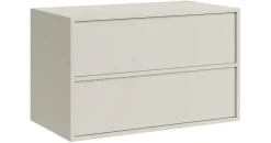 Badplaats Waschbeckenunterschrank Mali 2 Schubladen 80 x 54 x 46 cm Beige