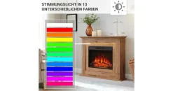 Balderia Elektrokamin BALDERIA Dunkle Eiche Braun