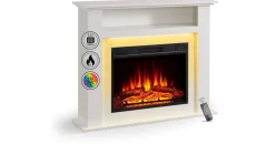 Balderia Elektrokamin Liora Weiß