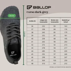 Ballop Corso Herren Dark Grey 46