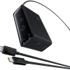 Baseus GaN 3x USB-C USB DC, 240W Smart-Desktop-Schnellladegerät – Schwarz