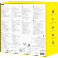 Baseus GaN 3x USB-C USB DC, 240W Smart-Desktop-Schnellladegerät – Schwarz
