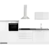 BASIC by Balculina  Küchenzeile Jazz 320 cm weiß hochglanz