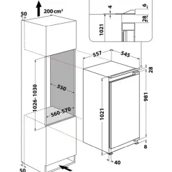 Bauknecht KSI 10GF Einbaukühlschrank