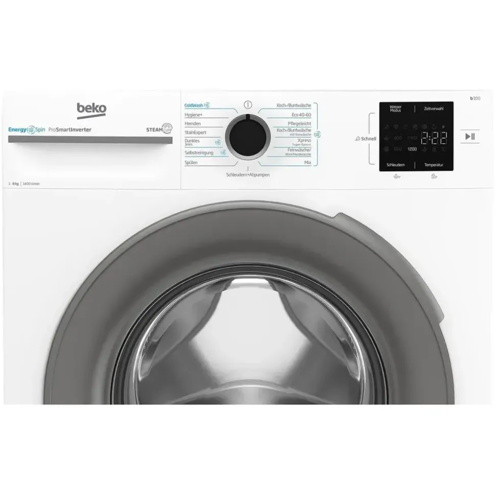 Beko BM3WFU4841W1 Waschmaschine (8 kg, 1400 U/min)