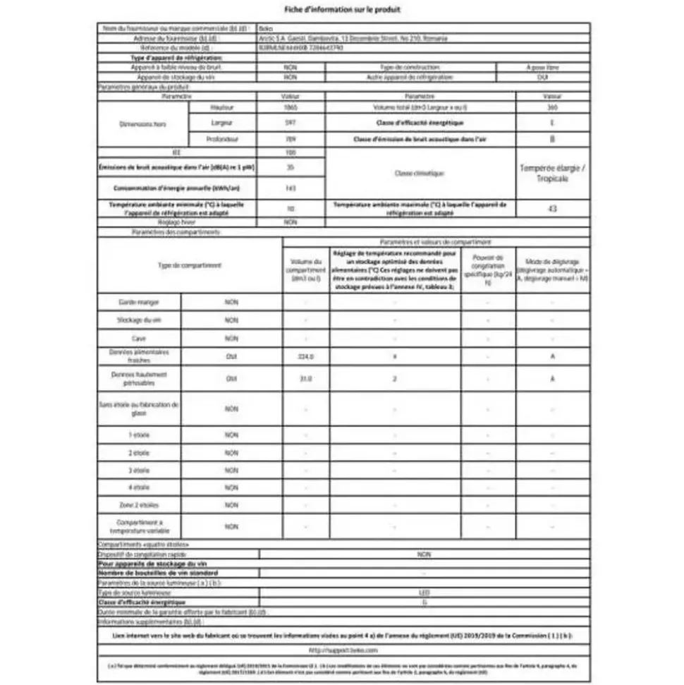 Beko B3RMLNE444H Kühlschrank