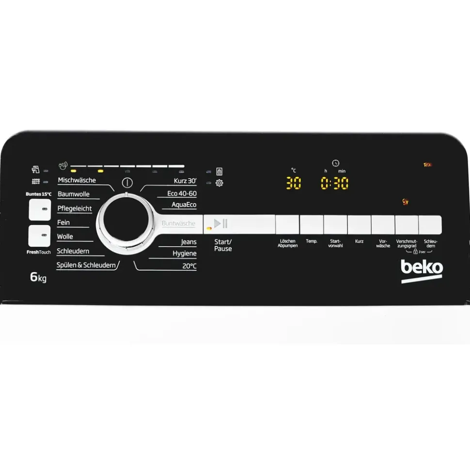Beko BTL1WFP10622DE Toplader (6 kg, 1200 U/min)