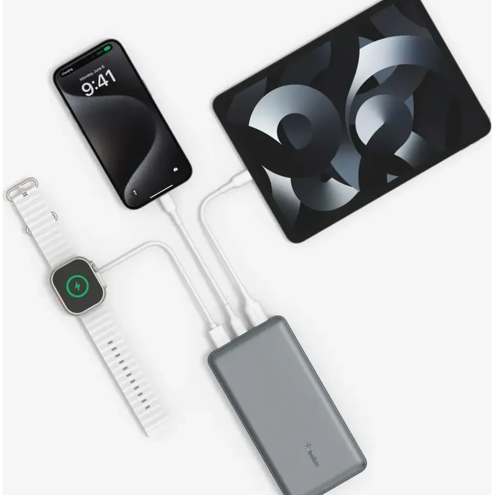 Belkin BoostCharge Powerbank 20K, Spacegrau, 20.000-mAh