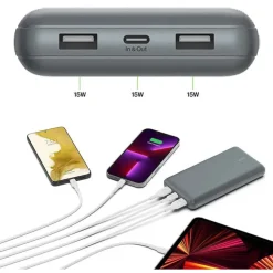 Belkin BoostCharge Powerbank 20K, Spacegrau, 20.000-mAh
