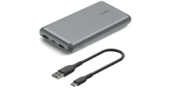 Belkin BoostCharge Powerbank 20K, Spacegrau, 20.000-mAh