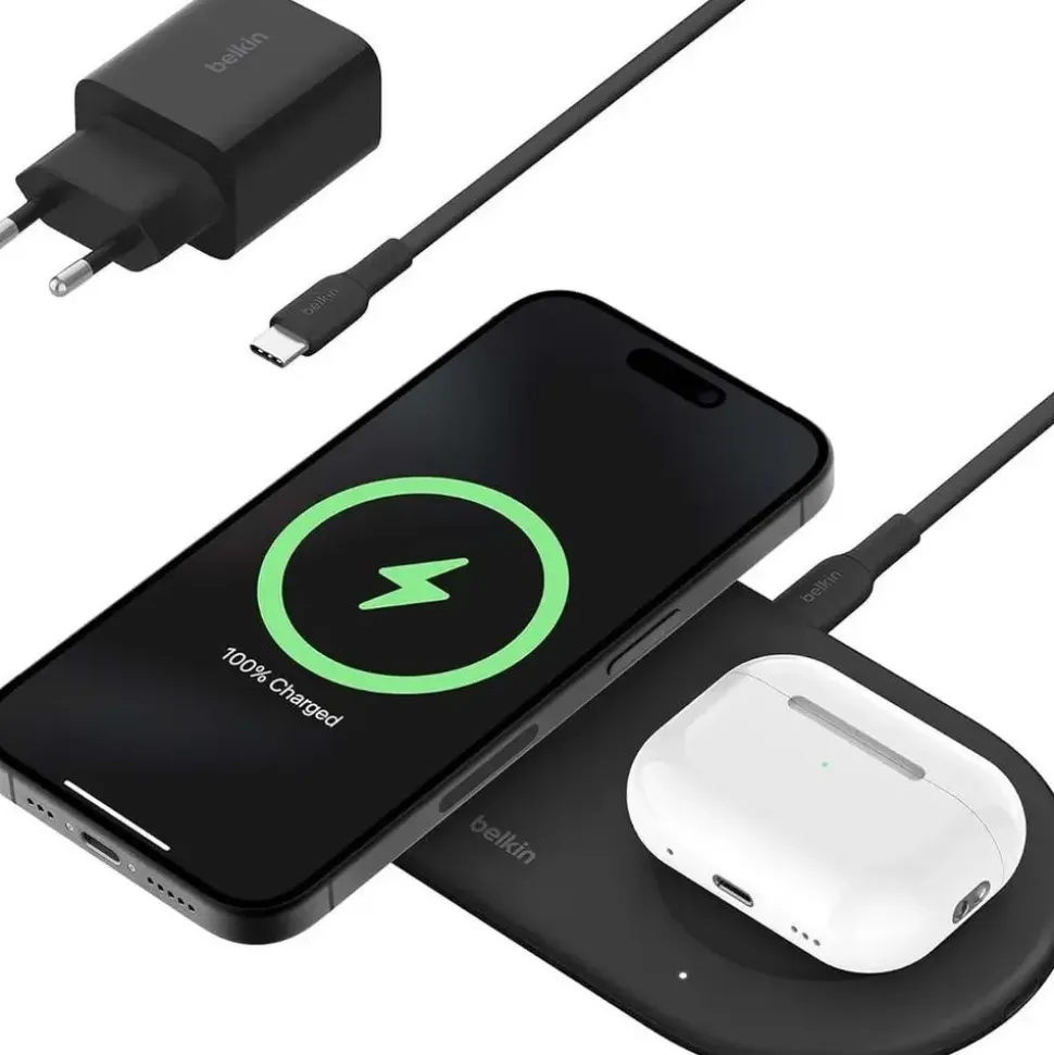 Belkin BoostCharge Pro 2-in-1 - Induktive Ladematte