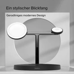 Belkin BoostCharge Pro 3-in-1-Ladegerät mit MagSafe Schwarz