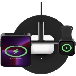 Belkin BoostCharge Pro 3-in-1-Ladegerät mit MagSafe Schwarz