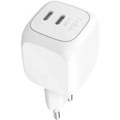 Belkin Dual USB-C Ladegerät Power Delivery und PPS (50 W) weiß
