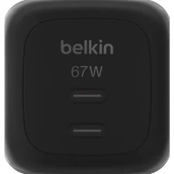 Belkin Dual USB-C Ladegerät Power Delivery und PPS (67 W) schwarz