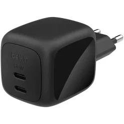 Belkin Dual USB-C Ladegerät Power Delivery und PPS (67 W) schwarz