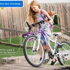 Bergsteiger Verona 24 Zoll RH 34 cm weiß/pink