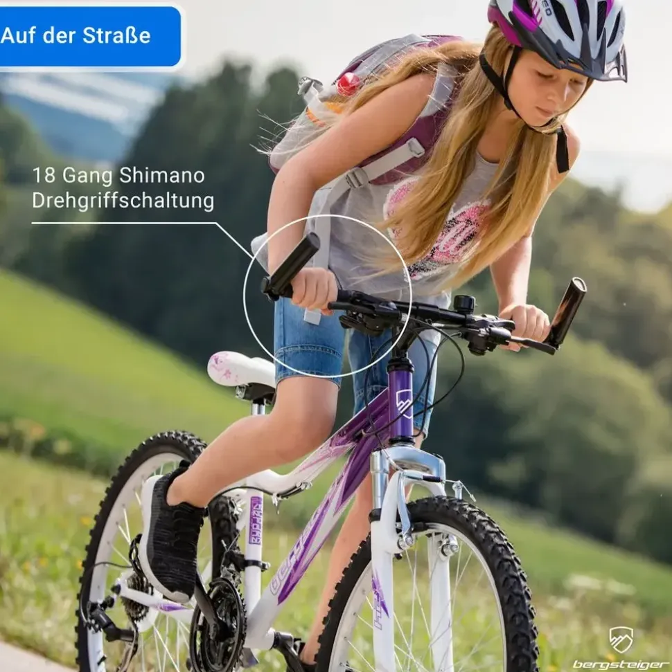 Bergsteiger Verona 24 Zoll RH 34 cm weiß/pink