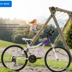 Bergsteiger Verona 24 Zoll RH 34 cm weiß/pink