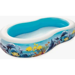 BESTWAY Family Pool Sea Ground Planschbecken 262 x 157 x 46 cm (54118)