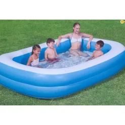 BESTWAY Family Pool 201 x 150 x 51 cm blau/weiß