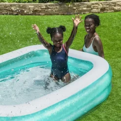 BESTWAY Family Pool 201 x 150 x 51 cm blau/weiß