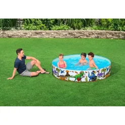 BESTWAY Fill 'n Fun Planschbecken Dinosaurier 183 x 38 cm