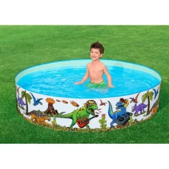 BESTWAY Fill 'n Fun Planschbecken Dinosaurier 183 x 38 cm
