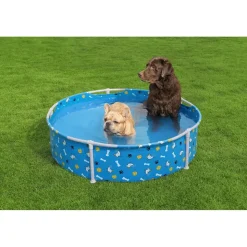 BESTWAY Frame Pool Pfote für Hunde Ø 122 x 30,5 cm (292 L)