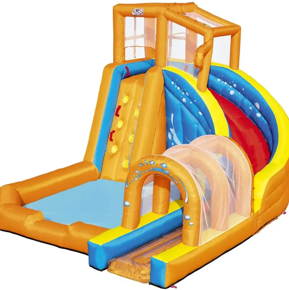 BESTWAY H2OGO! Hurricane Wasserpark mit Dauergebläse 420 x 320 x 260 cm