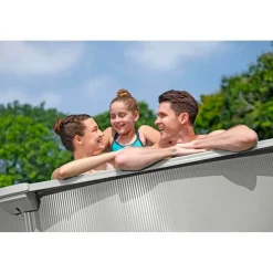 BESTWAY Hydrium Stahlwandpool Komplett-Set Ø 457 x 122 cm inkl. Sandfilteranlage