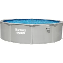 BESTWAY Hydrium Stahlwandpool Komplett-Set Ø 457 x 122 cm inkl. Sandfilteranlage
