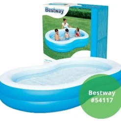 BESTWAY Lagune Family Planschbecken 262 x 157 x 46 cm