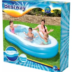 BESTWAY Lagune Family Planschbecken 262 x 157 x 46 cm