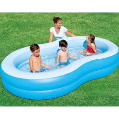 BESTWAY Lagune Family Planschbecken 262 x 157 x 46 cm