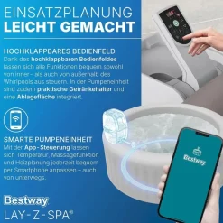 BESTWAY Lay-Z-Spa Maledives HydroJet Pro 54173 inkl. Bodenmatte