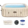 BESTWAY Lay-Z-Spa Rome 201 x 201 x 71 cm Beige
