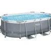 BESTWAY Power Steel Frame Pool oval