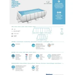 BESTWAY Power Steel Frame Pool rechteckig