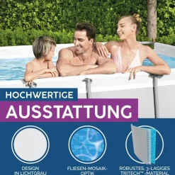 BESTWAY Power Steel Frame Pool rechteckig