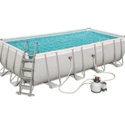 BESTWAY Power Steel Frame Pool Set 549 x 274 x 122 cm inkl. Sandfilteranlage 56466