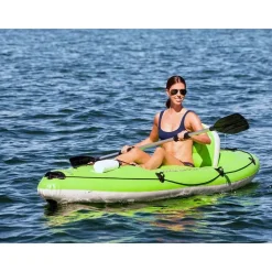 BESTWAY 65097 Reisen/Erholung, Aufblasbares Boot, Schwarz, grün PVC, 1 Person(en), 150 kg