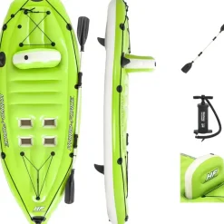 BESTWAY 65097 Reisen/Erholung, Aufblasbares Boot, Schwarz, grün PVC, 1 Person(en), 150 kg