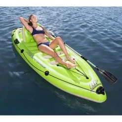 BESTWAY 65097 Reisen/Erholung, Aufblasbares Boot, Schwarz, grün PVC, 1 Person(en), 150 kg