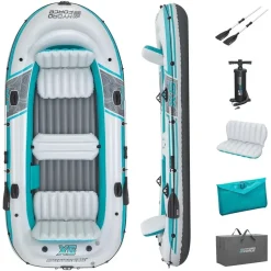 BESTWAY Schlauchboot Komplett-Set Adventure Elite X5 364 x 166 x 45 cm