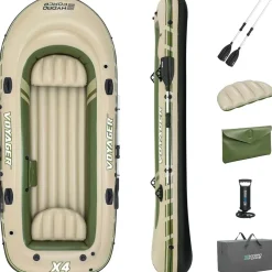 BESTWAY Schlauchboot Komplett-Set Voyager X4 350 x 145 x 49 cm