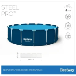 BESTWAY Steel Pro Frame Pool rund